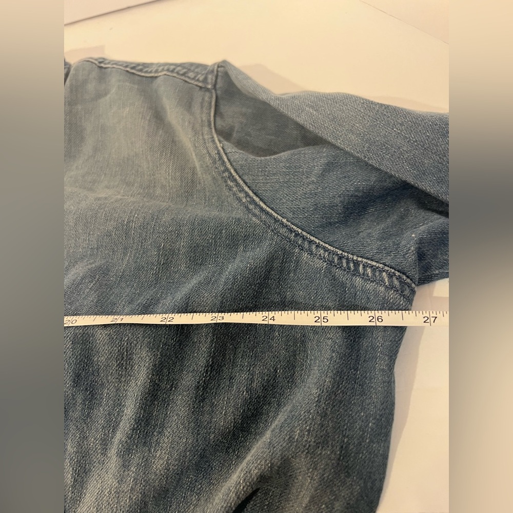 ZARA Denim Bomber Jacket ZW Collection, Medium. NWT - Picture 12 of 14